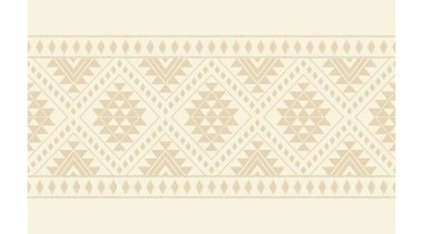 Geometrik etnik oryantal ikat kusursuz desenli renk doğulu. Aztek süsü izi. Arkaplan, perde, halı, duvar kağıdı, giysi, ambalaj, Batik, vektör illüstrasyonu için tasarım.