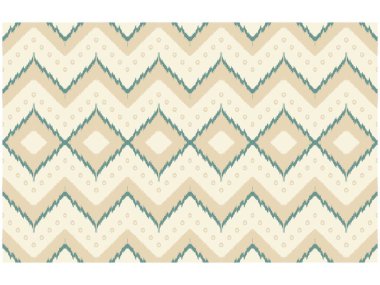 Geometrik etnik oryantal ikat kusursuz desenli renk doğulu. Aztek süsü izi. Arkaplan, perde, halı, duvar kağıdı, giysi, ambalaj, Batik, vektör illüstrasyonu için tasarım.