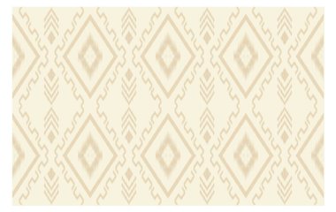 Geometrik etnik oryantal ikat kusursuz desenli renk doğulu. Aztek süsü izi. Arkaplan, perde, halı, duvar kağıdı, giysi, ambalaj, Batik, vektör illüstrasyonu için tasarım.