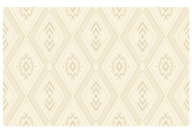 Geometrik etnik oryantal ikat kusursuz desenli renk doğulu. Aztek süsü izi. Arkaplan, perde, halı, duvar kağıdı, giysi, ambalaj, Batik, vektör illüstrasyonu için tasarım.