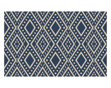 Geometrik etnik oryantal ikat kusursuz desenli renk doğulu. Aztek süsü izi. Arkaplan, perde, halı, duvar kağıdı, giysi, ambalaj, Batik, vektör illüstrasyonu için tasarım.