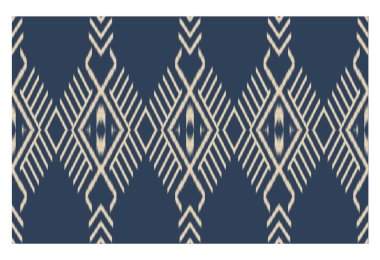 Geometrik etnik oryantal ikat kusursuz desenli renk doğulu. Aztek süsü izi. Arkaplan, perde, halı, duvar kağıdı, giysi, ambalaj, Batik, vektör illüstrasyonu için tasarım.