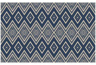Geometrik etnik oryantal ikat kusursuz desenli renk doğulu. Aztek süsü izi. Arkaplan, perde, halı, duvar kağıdı, giysi, ambalaj, Batik, vektör illüstrasyonu için tasarım.