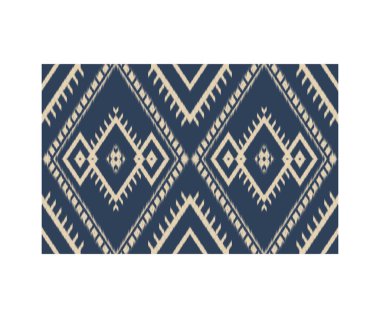 Geometrik etnik oryantal ikat kusursuz desenli renk doğulu. Aztek süsü izi. Arkaplan, perde, halı, duvar kağıdı, giysi, ambalaj, Batik, vektör illüstrasyonu için tasarım.