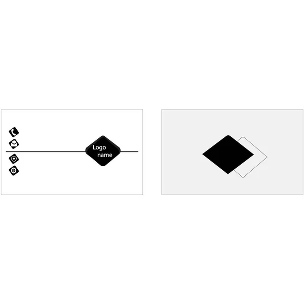 简单的卡片模板向量 卡片模板布局 设计向量 — 图库矢量图片