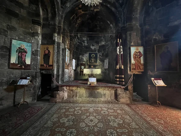 stock image Inside Gndevank monastery in the mountains of Armenia