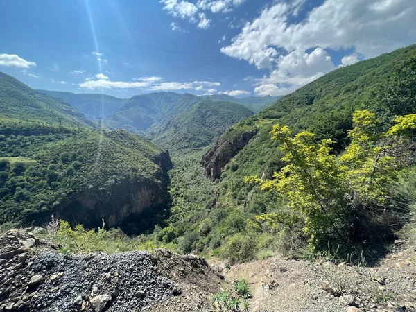 stock image Beautiful view in the mountains over Valleys in Armenia