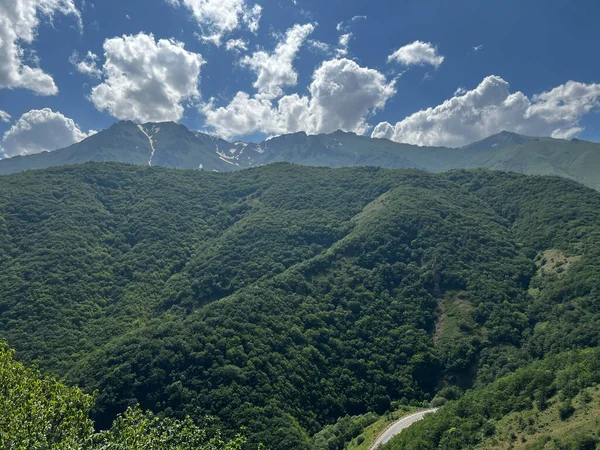 Bella Catena Montuosa Con Verdi Valli Vicino Passo Meghri Armenia — Foto Stock