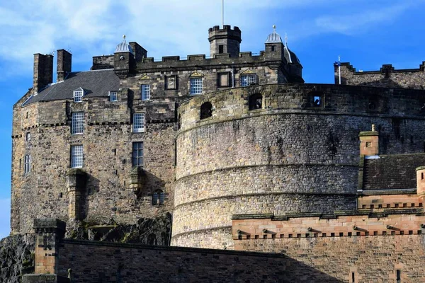 Castillo Edimburgo Vista Escocia — Foto de Stock