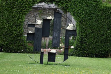 Çimenli yeşil çimenler