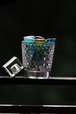 silver glass of sparkling wine