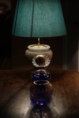 lamp in the dark. light.