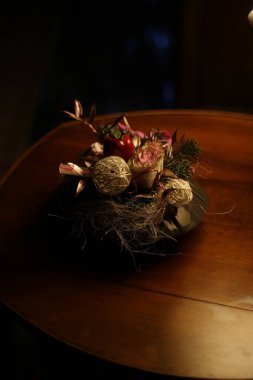 wedding decoration with a garland.