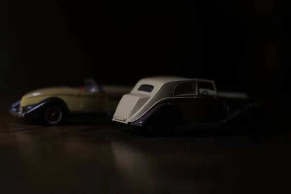 Black Car Dark Background — 图库照片