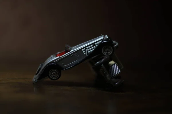 Крупним Планом Знімок Пістолета Автомобіля — стокове фото