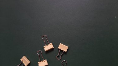 Binder or paper clip or office bind clip, stationery, realistic object