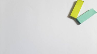 Pastel and Neon Sticky Notes or Paper Index or Page Marker or Flags Tabs or Note Adhesive Post Highlighter or Memo Pads for Highlighting Documents on Isolated White Background