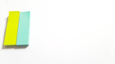 Pastel and Neon Sticky Notes or Paper Index or Page Marker or Flags Tabs or Note Adhesive Post Highlighter or Memo Pads for Highlighting Documents on Isolated White Background