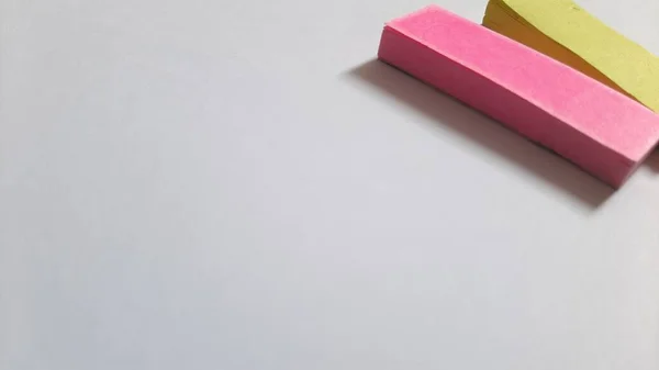 Pastel and Neon Sticky Notes or Paper Index or Page Marker or Flags Tabs or Note Adhesive Post Highlighter or Memo Pads for Highlighting Documents on Isolated White Background