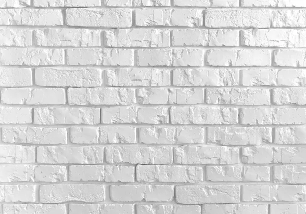 Beyaz Tuğla Duvarın Arka Planında Alçı Kabuğu Soyulmuş Taş Desenli — Stok fotoğraf