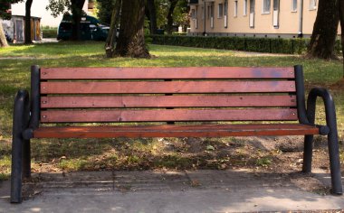 Park boş ahşap Bank