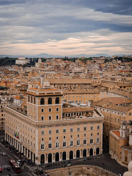 Piazza Aracoeli Plac Rzymu Włochy Położony Podnóża Kapitolu Rione Campitelli — Zdjęcie stockowe