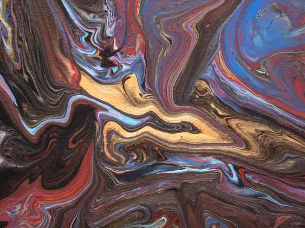 Fusion Abstract Painting Background Acrylic Pouring Fluid Art Textured Wallpaper — Stock Photo, Image