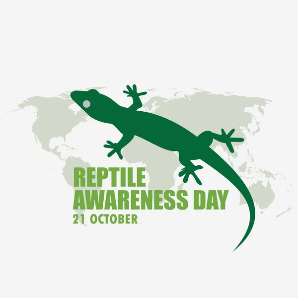 Vector illustration of National Reptile Awareness Day. Simple and elegant design
