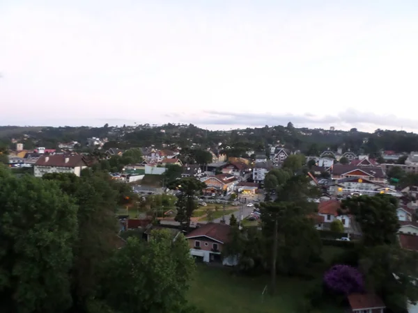 カンポス ジョルダオ市は上から見た — ストック写真