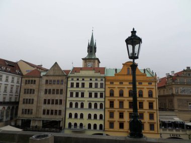 View from Charles bridge. Prague Czech Republic.