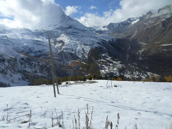 Вид Горнерграта Церматт Швейцария — стоковое фото