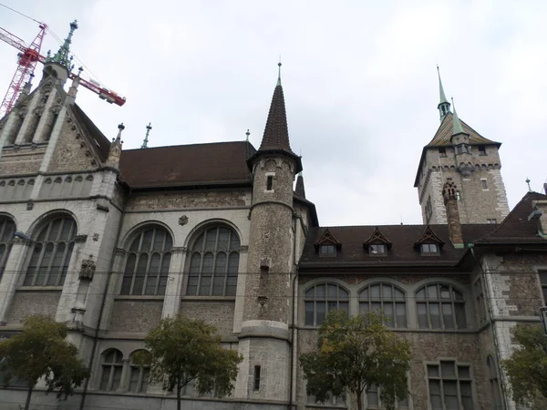 Rues Bâtiments Historiques Zurich Suisse — Photo