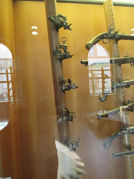 Armi Armature Medievali Esposte Museo Del Castello Sforzesco Milano — Foto Stock