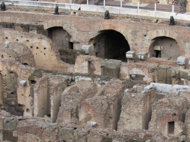 Colosseum 'un içi. Roma, İtalya.