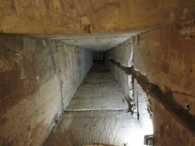 San Angelo Kalesi 'nin içinde. Roma, İtalya.