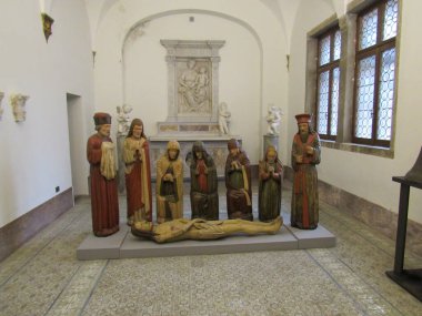 San Angelo Kalesi 'nin içinde. Roma, İtalya.