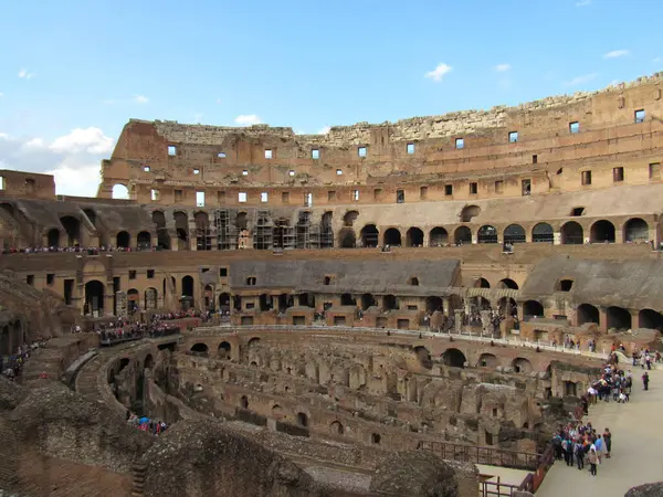 Interiér Kolosea Řím Itálie — Stock fotografie