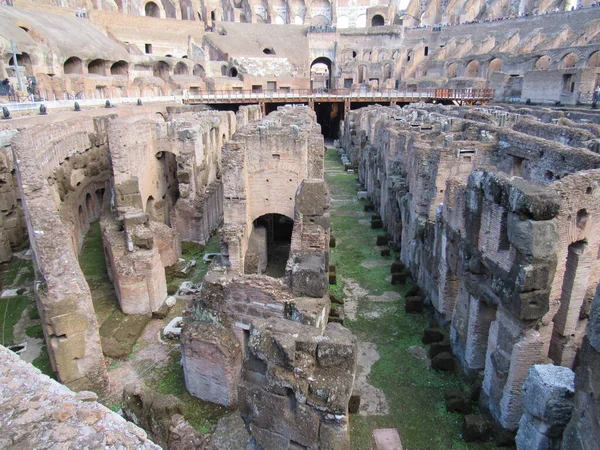 Das Innere Des Kolosseums Rom Italien — Stockfoto