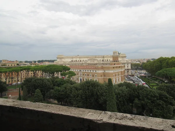 Ρώμη Άποψη Από Ψηλά Του Κάστρου Του San Angelo — Φωτογραφία Αρχείου