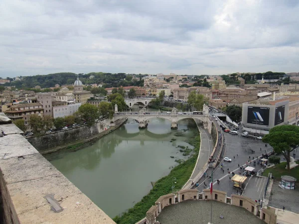 Рим Вид Сверху Замок Сан Анджело — стоковое фото