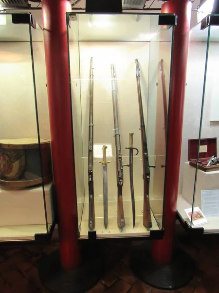 San Angelo Kalesi Nin Içindeki Silah Müzesi Roma Talya — Stok fotoğraf