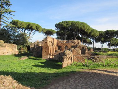 Roma Forumu, Antik Roma 'nın tüm ticaret merkezlerinin toplandığı ve vatandaşların iş, politika, hukuk, ekonomi ve din hakkında konuşmak için toplandığı yerdi. Roma, İtalya.