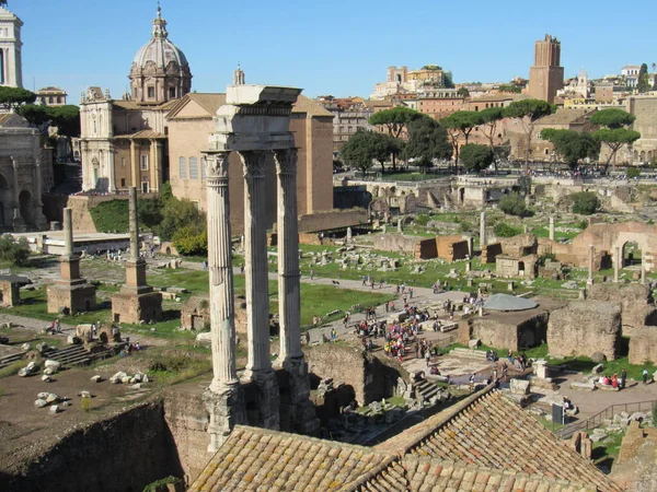 Roman Forum Which Place All Commercial Center Ancient Rome Concentrated — Stock Photo, Image