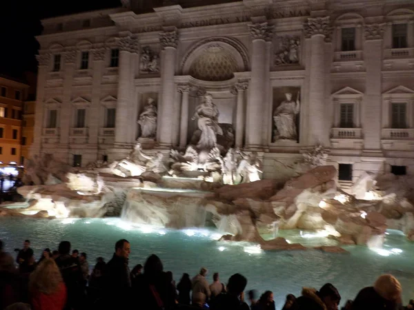 Fontana Trevi Trevi Fountain Night Rome Italy — Stock Photo, Image