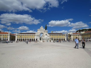 Ticaret meydanı, Lisbon. Portekiz.