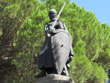 St. George kalesinin içi. Lizbon, Portekiz.