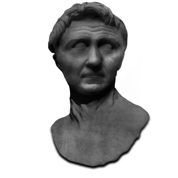 Pompejus Den Store Romerske Generalen Statsmannen Staty Bust Skulptur Stockbild