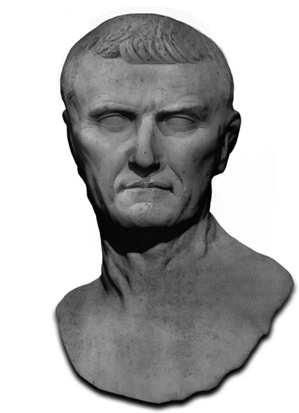 Marcus Licinius Crassus Roman General Statesman Socha Busta Socha Stock Fotografie