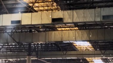 Air Duct And Ventilation Systems In An Abandoned Factory 