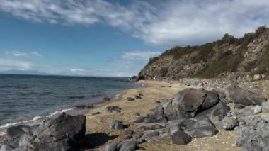 Abandoned Beach Filled With Stones Cold Day At The Beach 